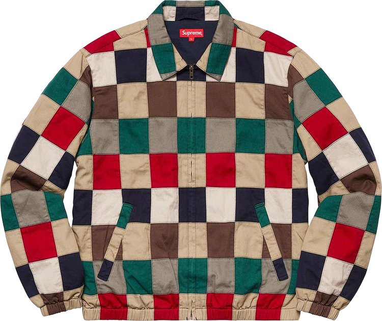 Куртка Supreme Patchwork Harrington Jacket 'Multicolor', разноцветный
