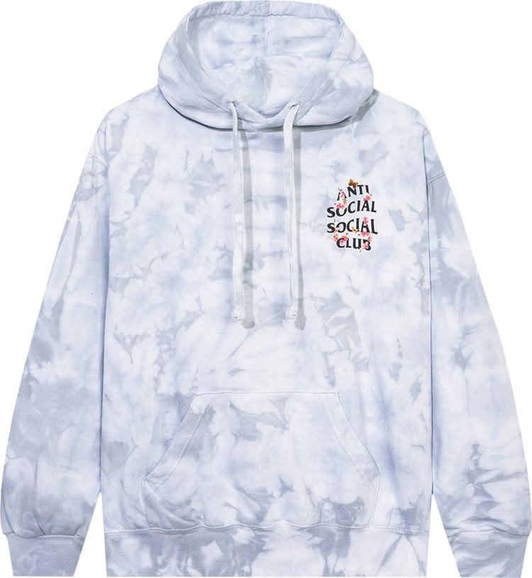 Худи Anti Social Social Club Kkoch Never Dies Tie Dye Hoodie 'Grey', серый - фото