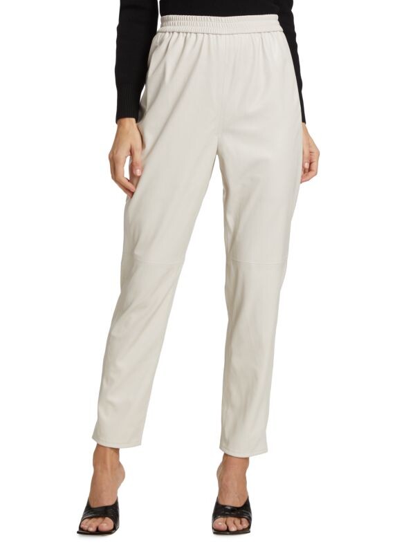 

Повседневные джоггеры из искусственной кожи 7 For All Mankind Ivory