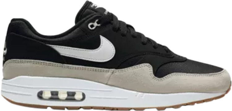 Nike air max 1 black white light on sale bone