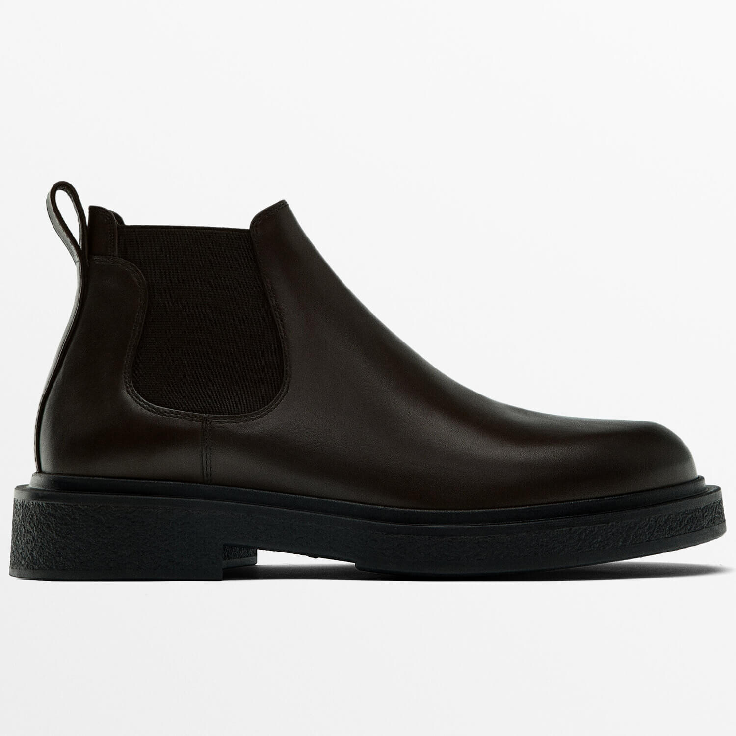 

Ботинки Massimo Dutti Chelsea Studio, коричневый