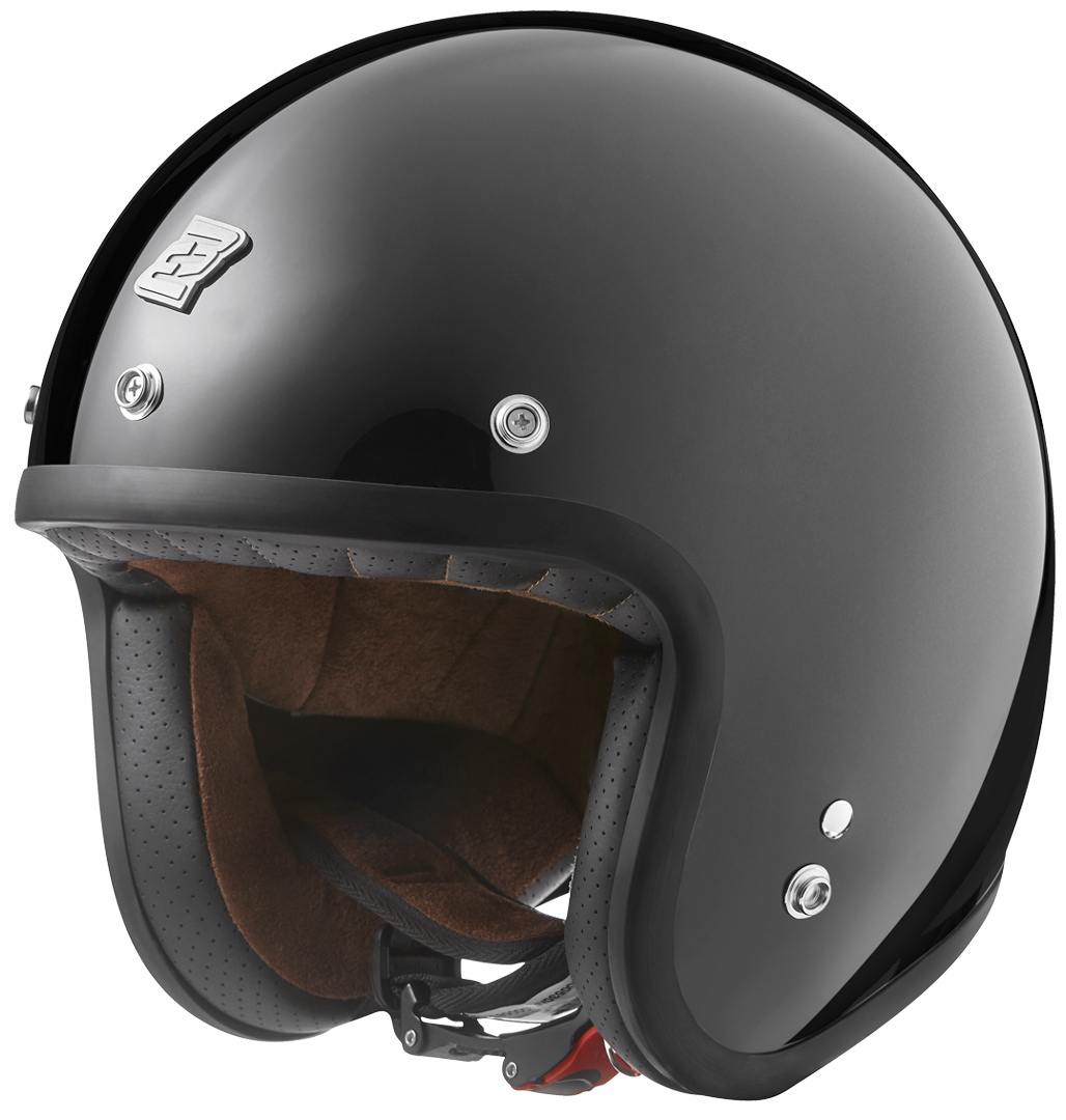 Реактивный шлем Bogotto V541 с логотипом, черный