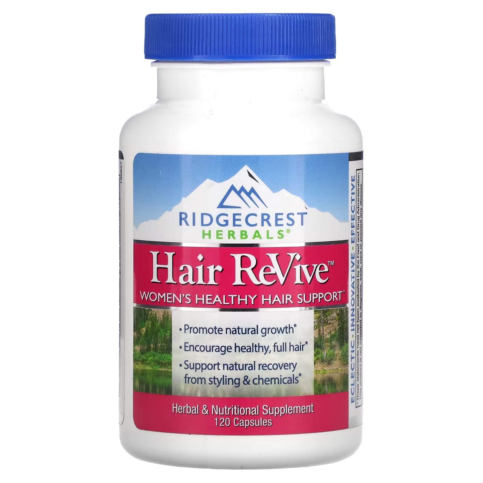 Витамины для Восстановления Волос RidgeCrest Herbals, 120 капсул