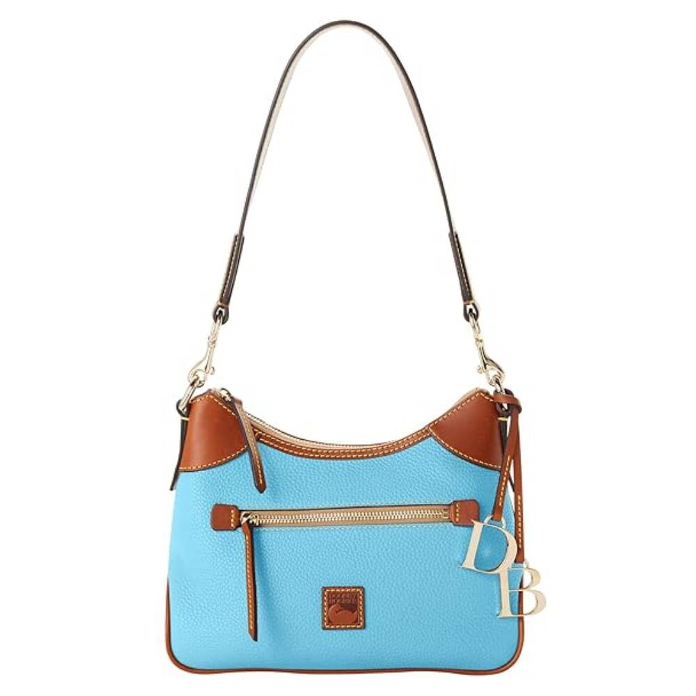 

Сумка Dooney & Bourke Handbag Pebble Grain Small Hobo, синий/коричневый