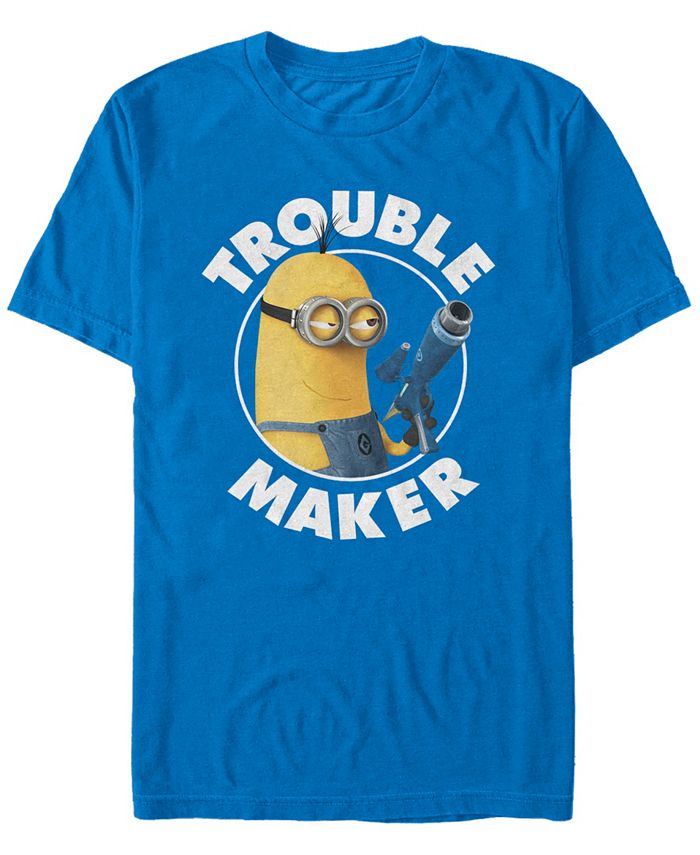 Мужская футболка с короткими рукавами Minions Kevin Trouble Maker Fifth Sun, синий напольная раскраска гадкий я миньоны играют 53895