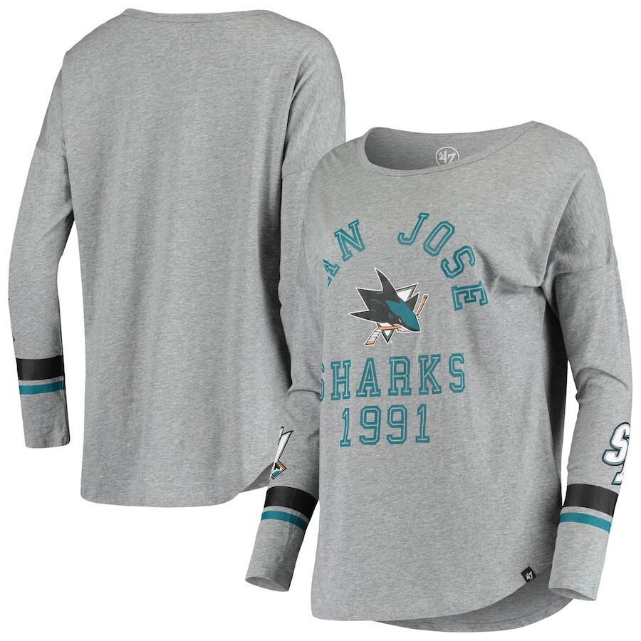 

Футболка с длинным рукавом 47 San Jose Sharks, серый