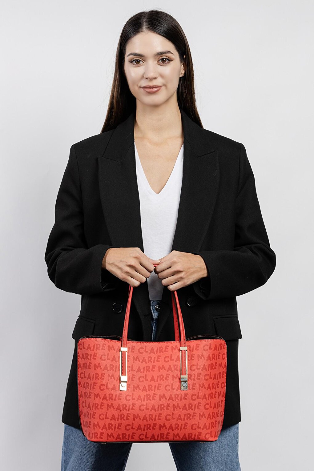 Красная женская сумка через плечо Petal MC231101674 Marie Claire брюки marie by marie размер 42 красный