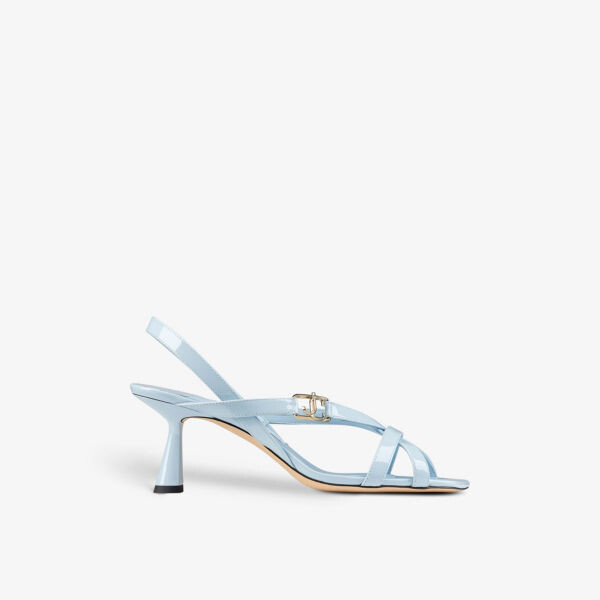 

Босоножки jess 65 на каблуке из лакированной кожи Jimmy Choo, синий