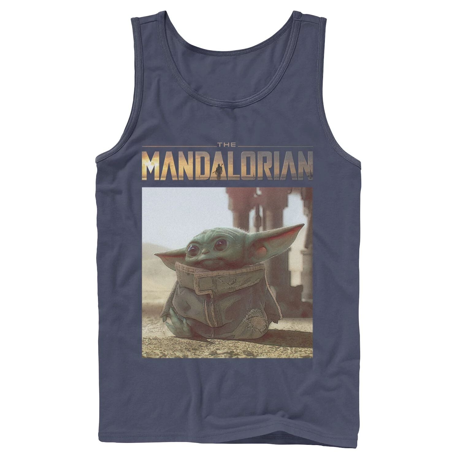 

Мужская майка с логотипом Star Wars The Mandalorian The Child aka Baby Yoda Portrait