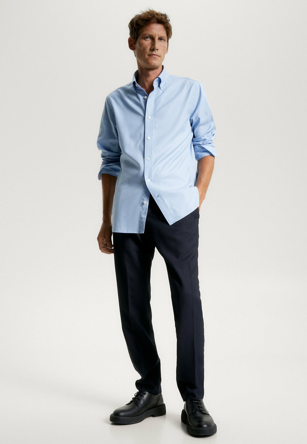 

Рубашка Regular Fit Oxford Tommy Hilfiger, цвет cloudy blue