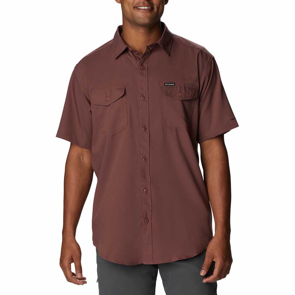 Рубашка с коротким рукавом Columbia Utilizer II Solid, коричневый