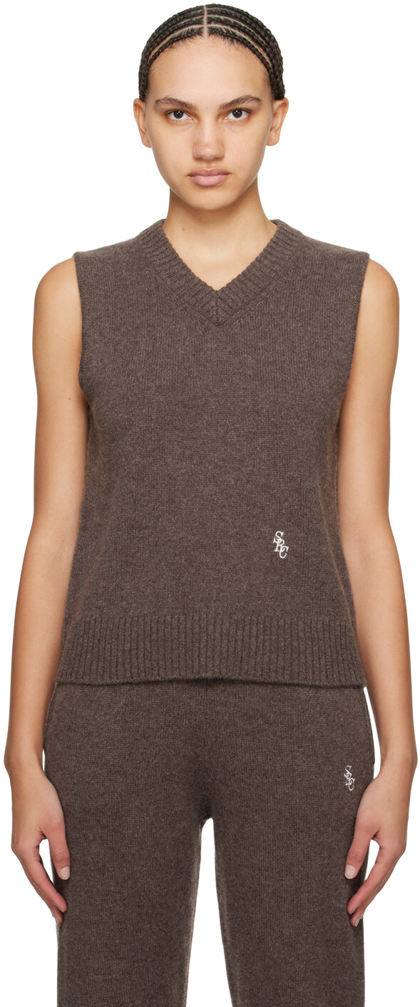 

Коричневый жилет SRC Sporty & Rich