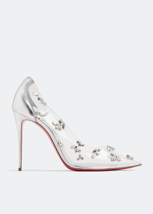 

Туфли Christian Louboutin Degraqueen 100, серебряный