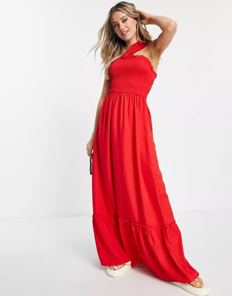 

Асимметричное красное платье Little Mistress x Vogue Williams