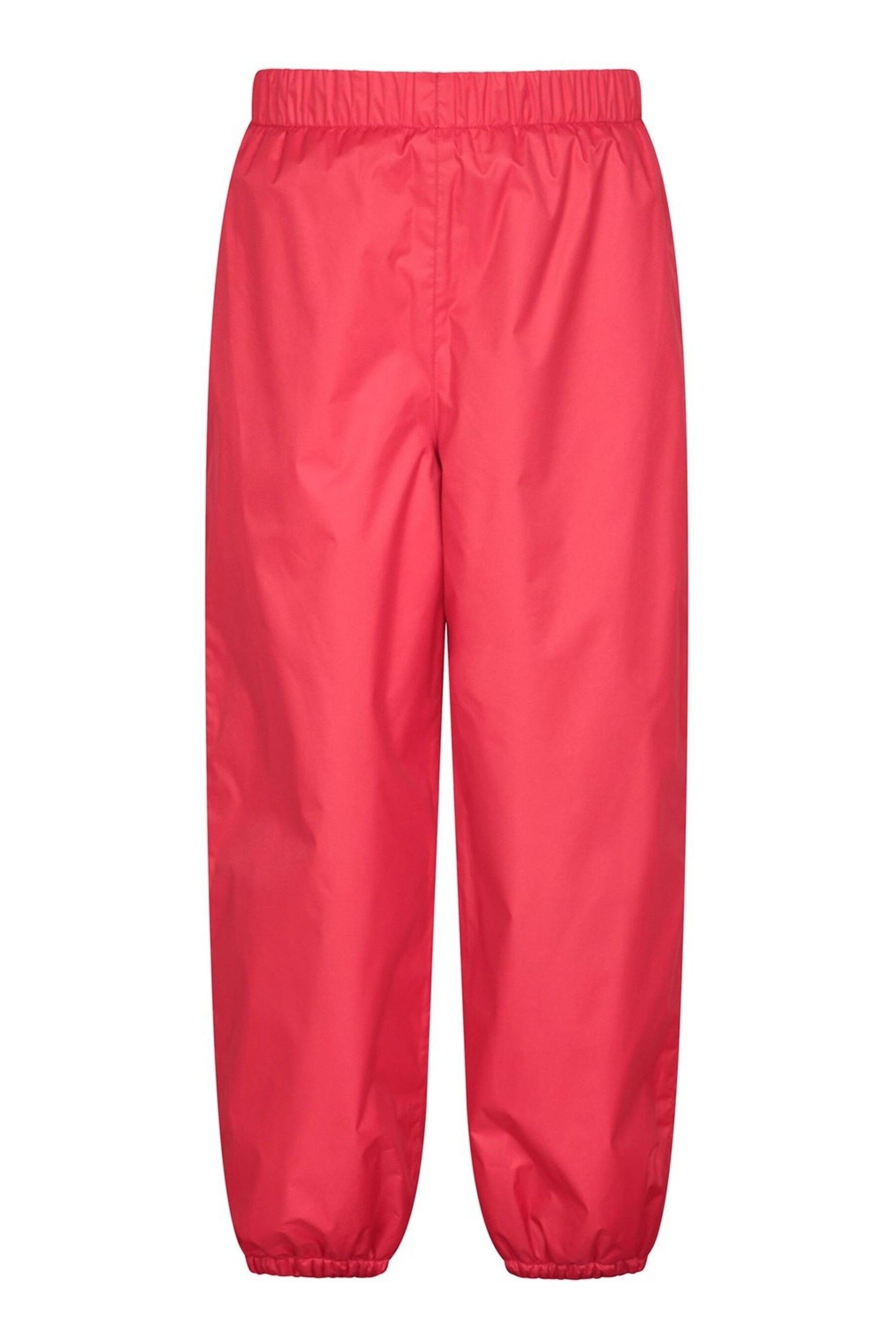Непромокаемые детские брюки на флисовой подкладке Mountain Warehouse, красный