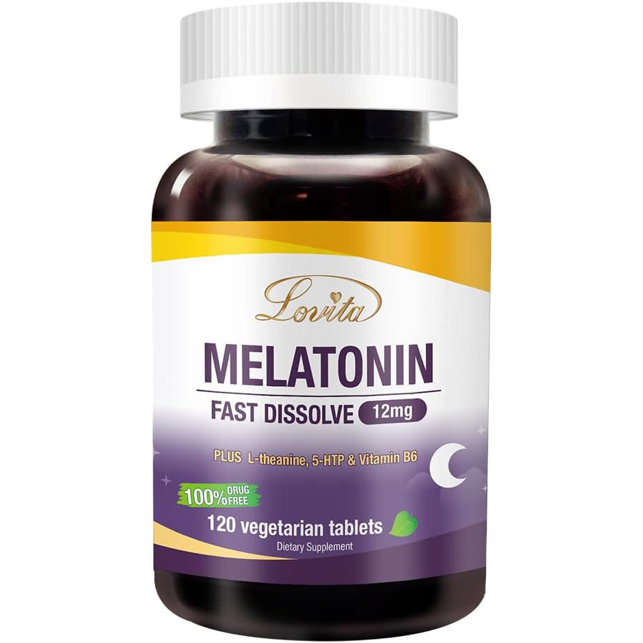 Мелатонин Lovita Fast Dissolve, 12 мг, 120 таблеток