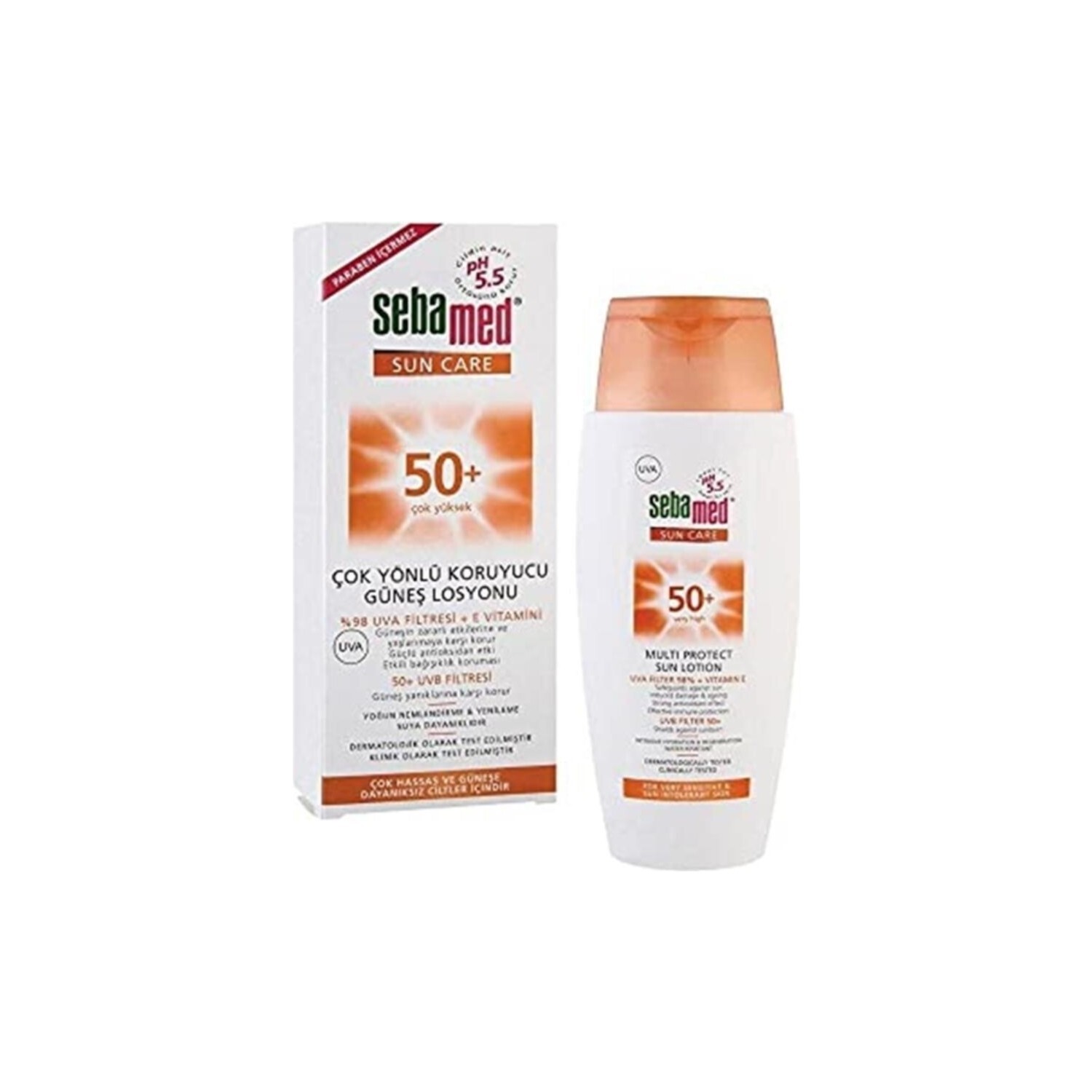 Солнцезащитный лосьон Sebamed Sun SPF 50, 150 мл