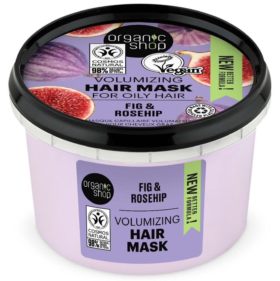 

Organic Shop Express Shine Hair Mask Питательная маска для волос с инжиром и миндалем 250мл