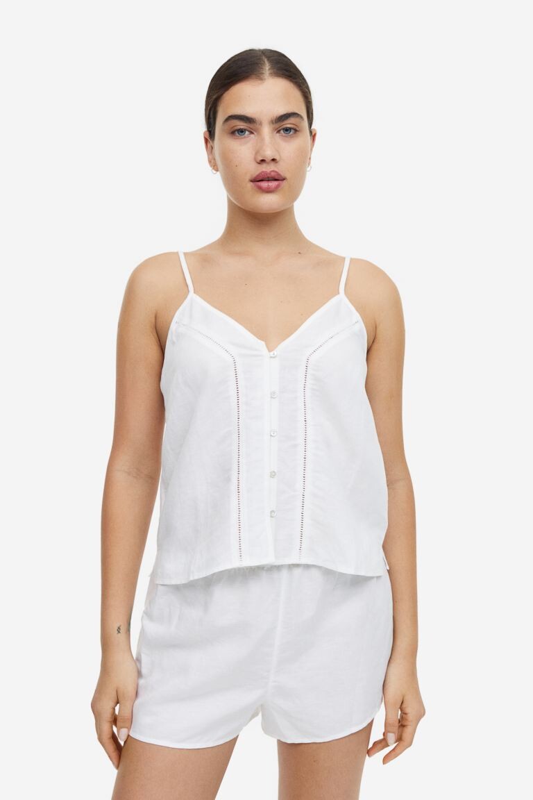 

Льняная пижама H&M, белый