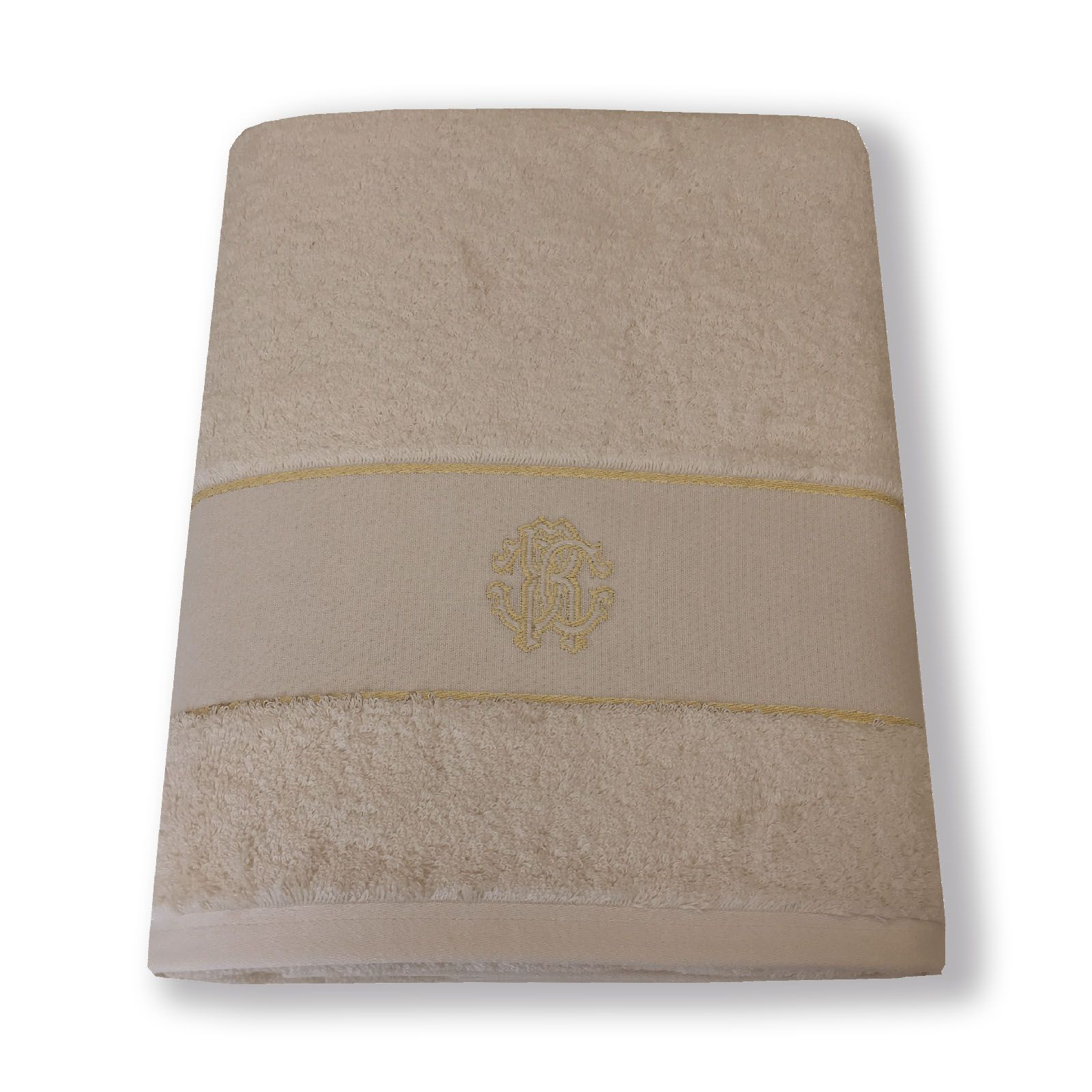 

Полотенце Roberto Cavalli Gold New Sponge Bath Embroidered, светло-коричневый