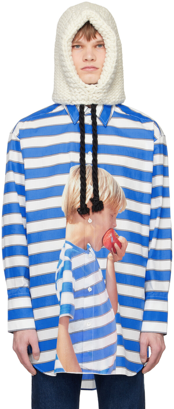 

Белый шерстяной капюшон JW Anderson