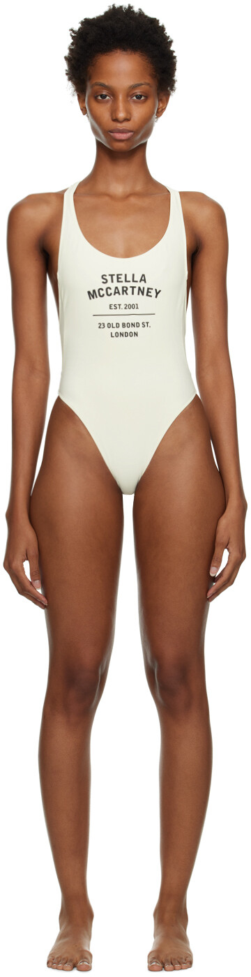 

Слитный купальник Off-White Old Bond Street Stella McCartney, Коричневый