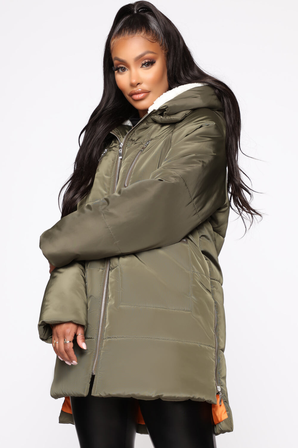 

Пальто Fashion Nova 77843, оливковый