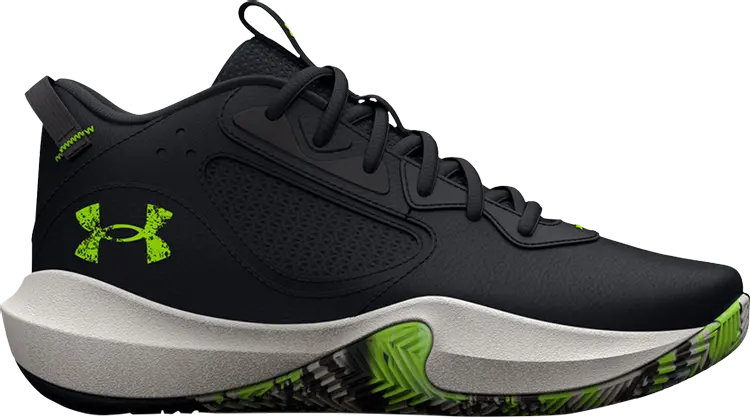 

Кроссовки Under Armour Lockdown 6 GS Black Lime, черный