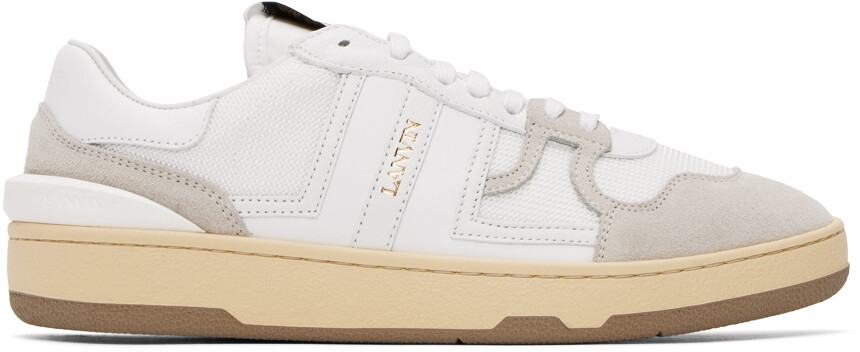 

Белые глиняные кроссовки Lanvin, Белый