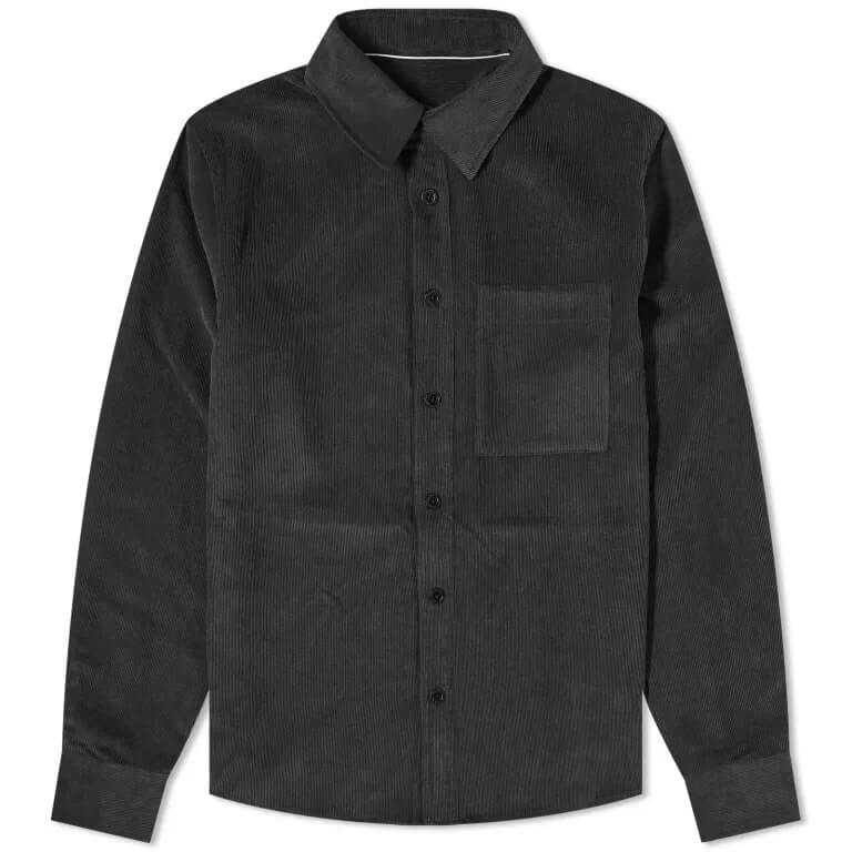 Рубашка Calvin Klein Corduroy, черный цена и фото