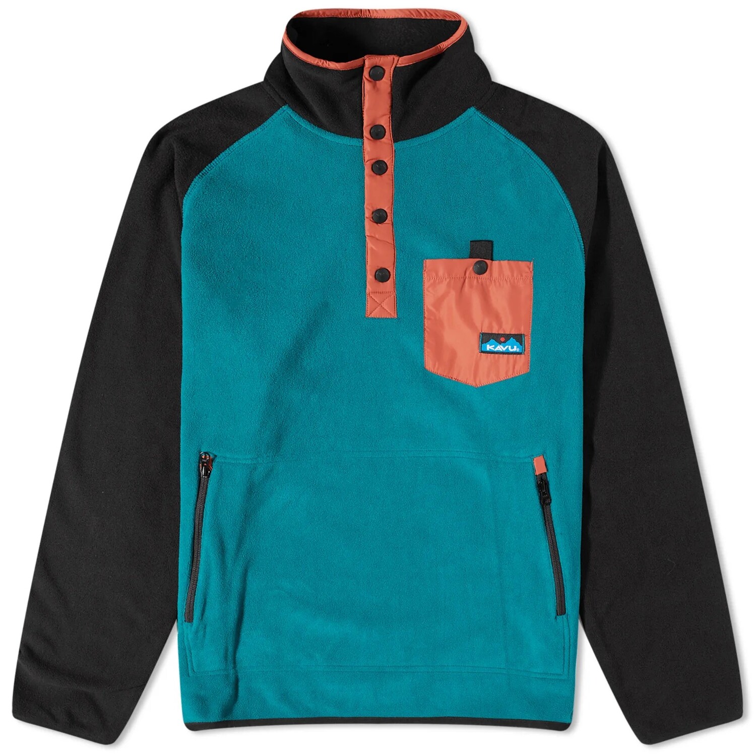 

Свитер Kavu Teannaway Snap, голубой, черный, оранжевый