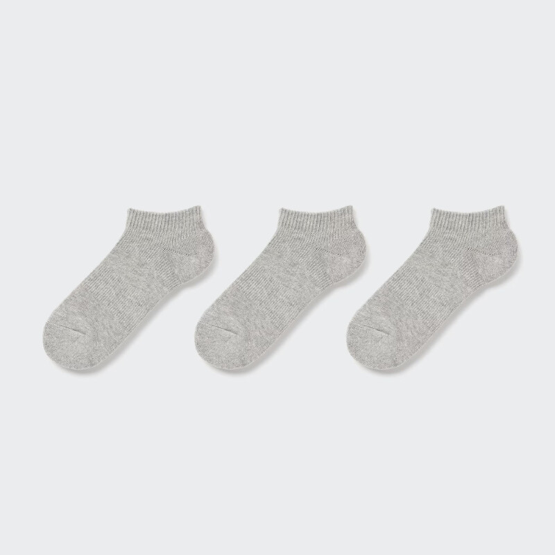

Набор носков Uniqlo Kids Short (three Pairs), серый