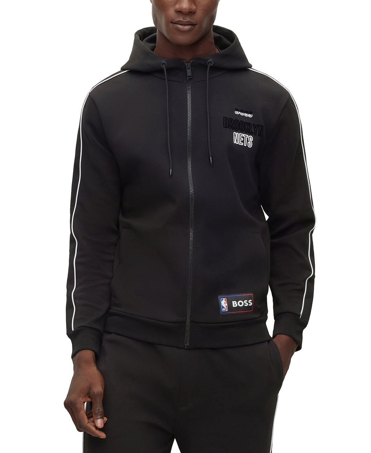 

Мужская худи на молнии brooklyn nets boss x nba Hugo Boss