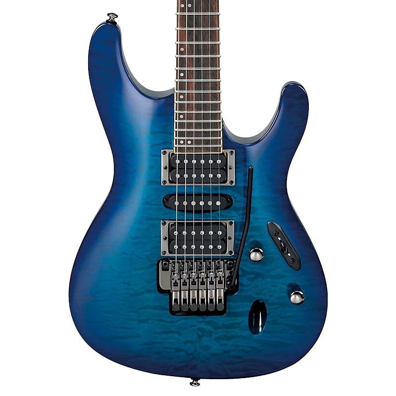 

Ibanez S670QM S Стандартная электрогитара - сапфирово-синий S670QM Sapphire Blue