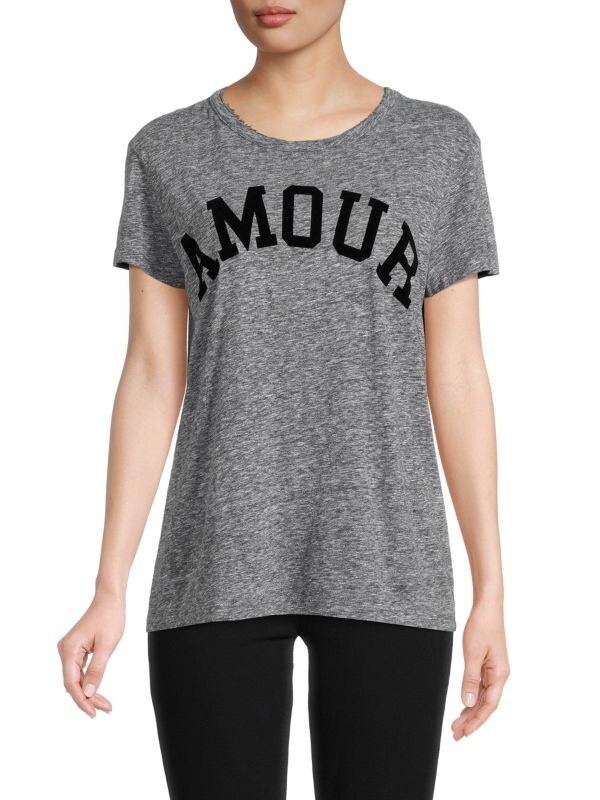 

Футболка amour ZADIG & VOLTAIRE Grey black