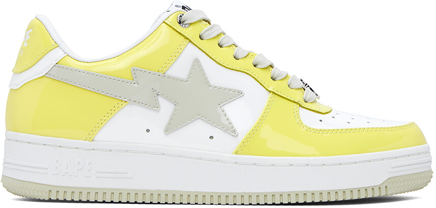 

SSENSE Эксклюзивные желтые кроссовки Sta BAPE, Желтый