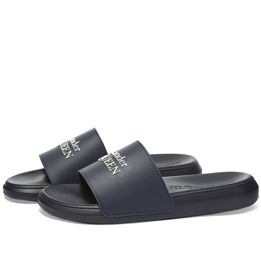 

Шлепанцы Alexander McQueen Logo Wedge Sole Pool Slide