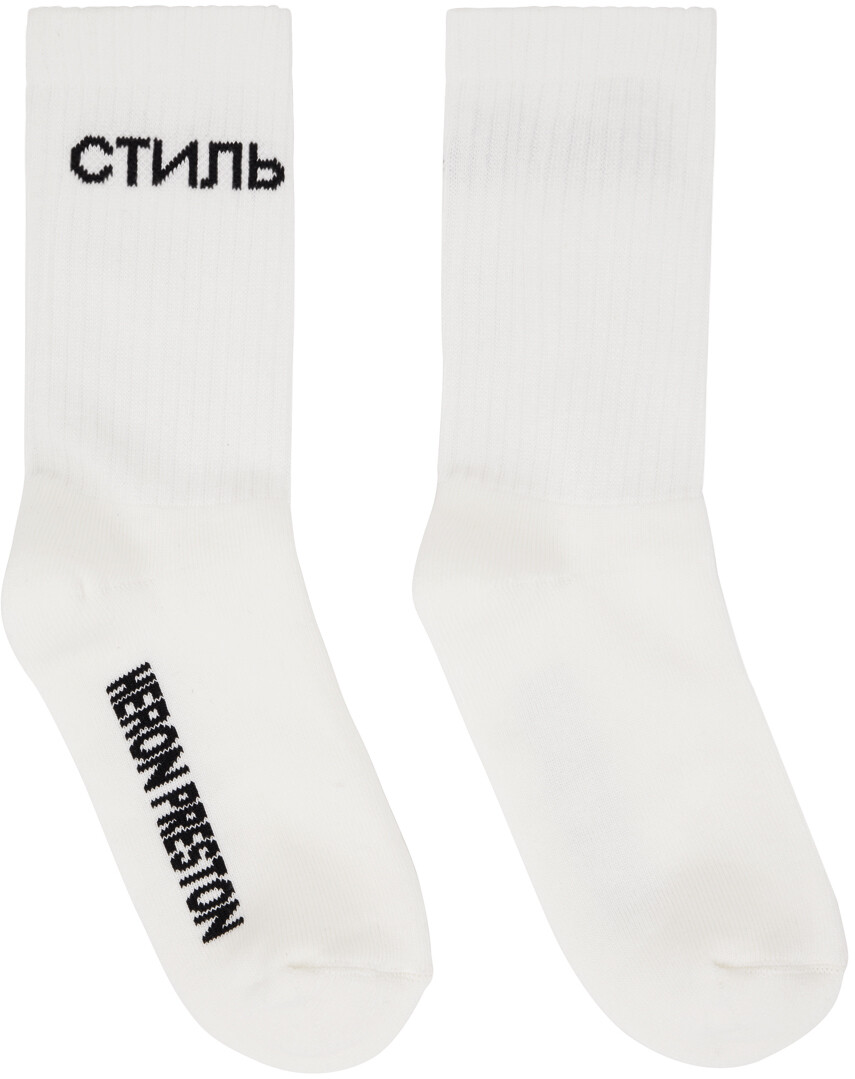 

Бело-черные длинные носки CTNMB Heron Preston