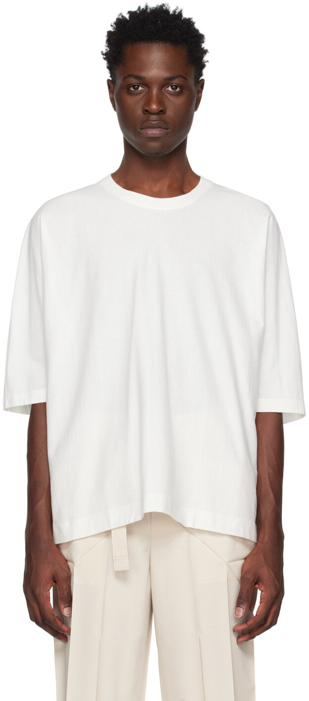 

Белая футболка Release-T Homme Plissé Issey Miyake, Белый