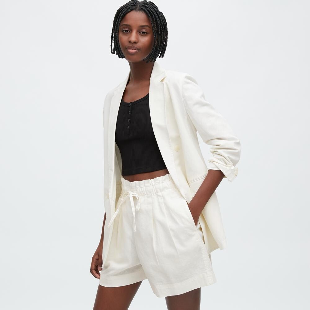 

Шорты хлопковые Uniqlo, молочный