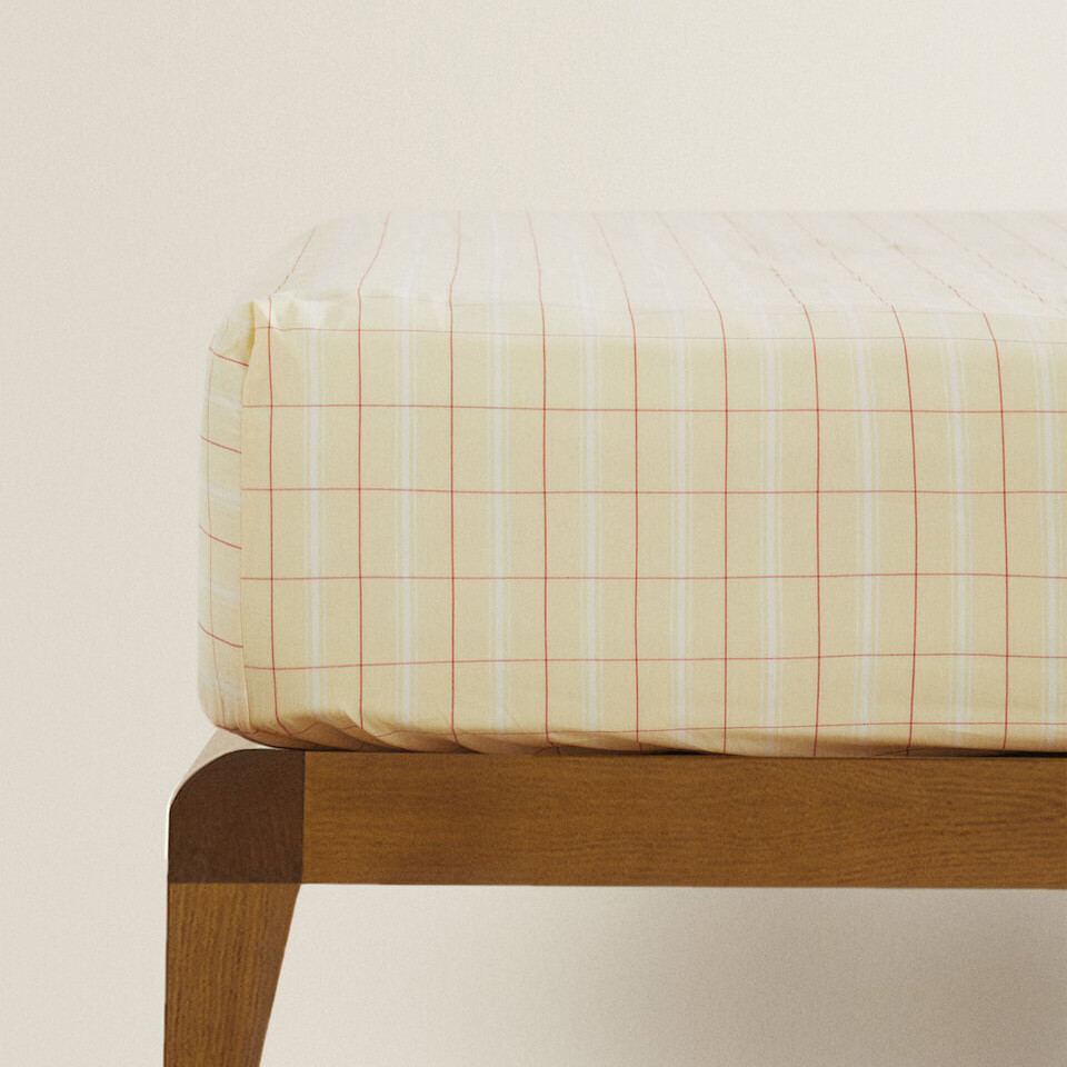 

Простыня в клетку Zara Home, желтый/красный