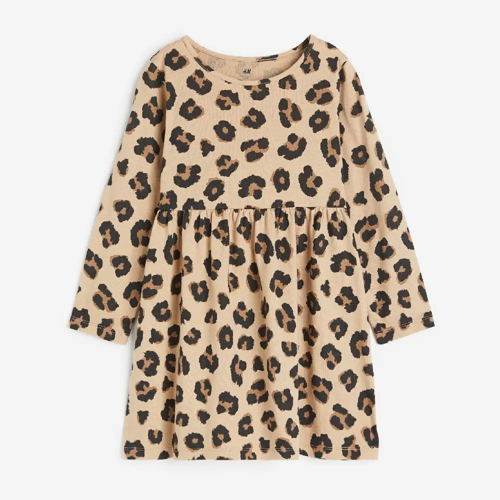 

Платье H&M Kids Cotton Jersey, бежевый