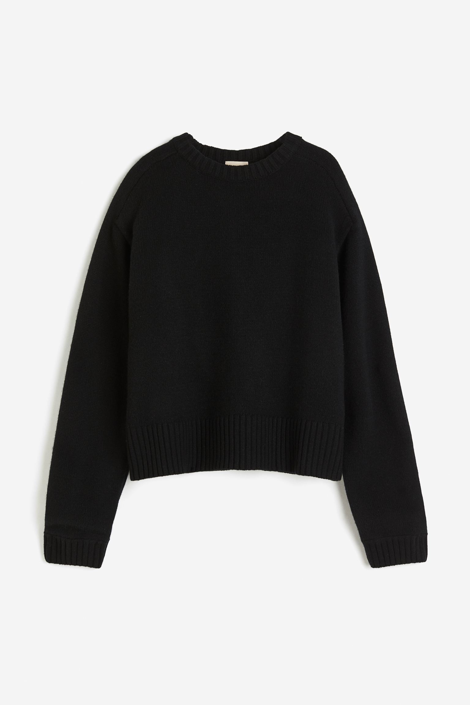 Свитер H&M Wool Blend, черный свитер zara wool blend черный
