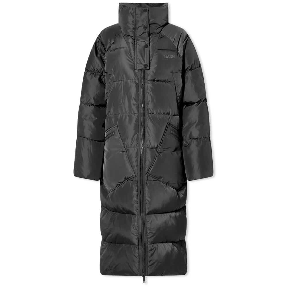 

Длинное длинное пальто Tech Puffer GANNI, Серый