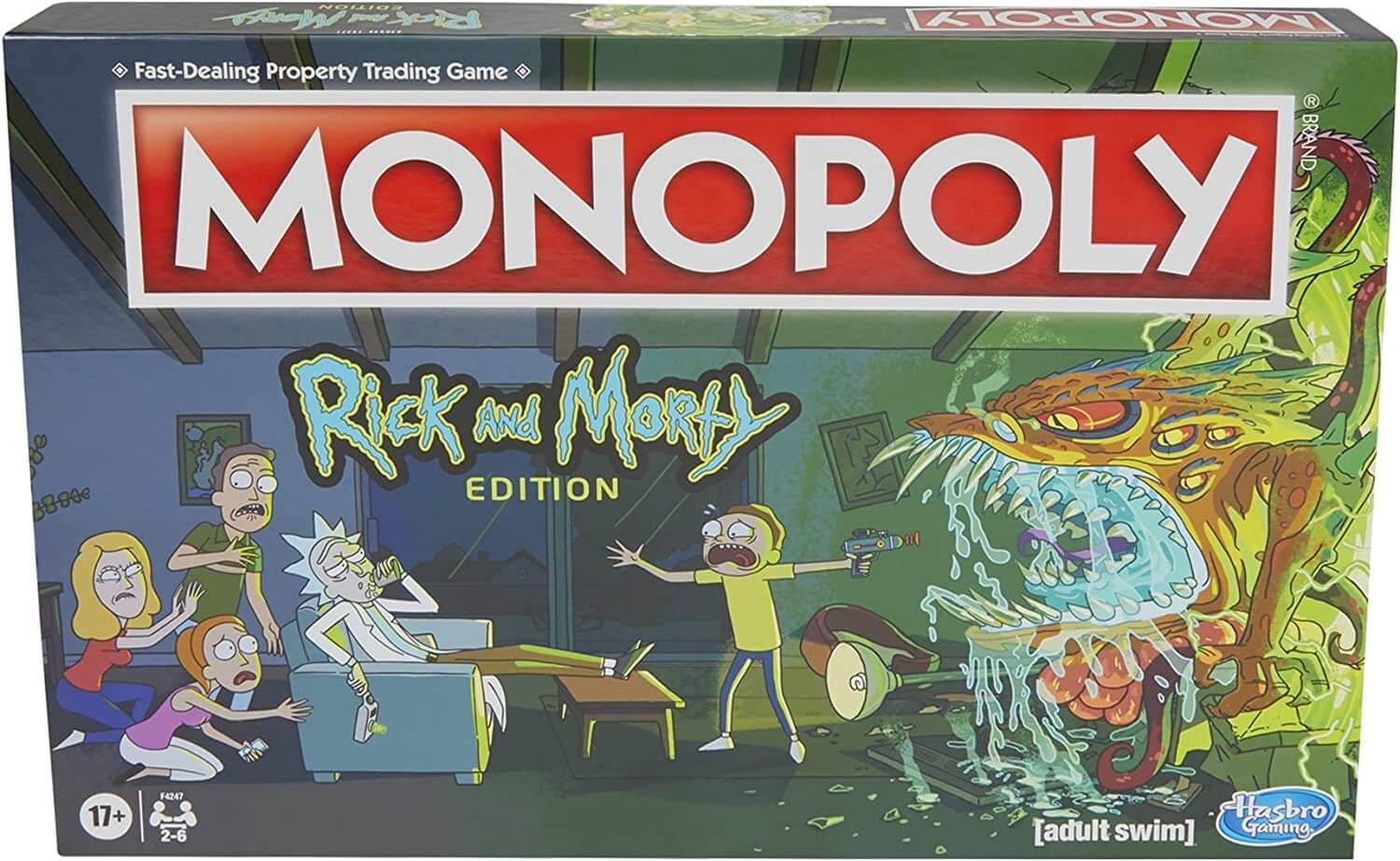 Настольная игра Hasbro Gaming Monopoly: Rick and Morty Edition набор rick and morty блокнот морти кардхолдер чёрный