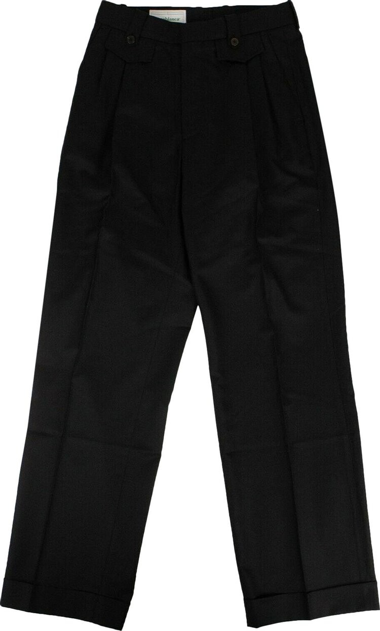 

Брюки Casablanca Ticket Pocket Pleat Pants 'Black', черный