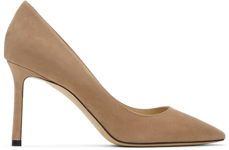 

Серо-коричневые туфли Romy 85 на каблуке Jimmy Choo