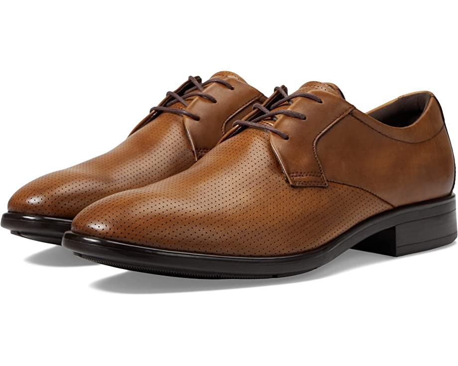 

Оксфорды Citytray Perforated Toe ECCO, янтарь