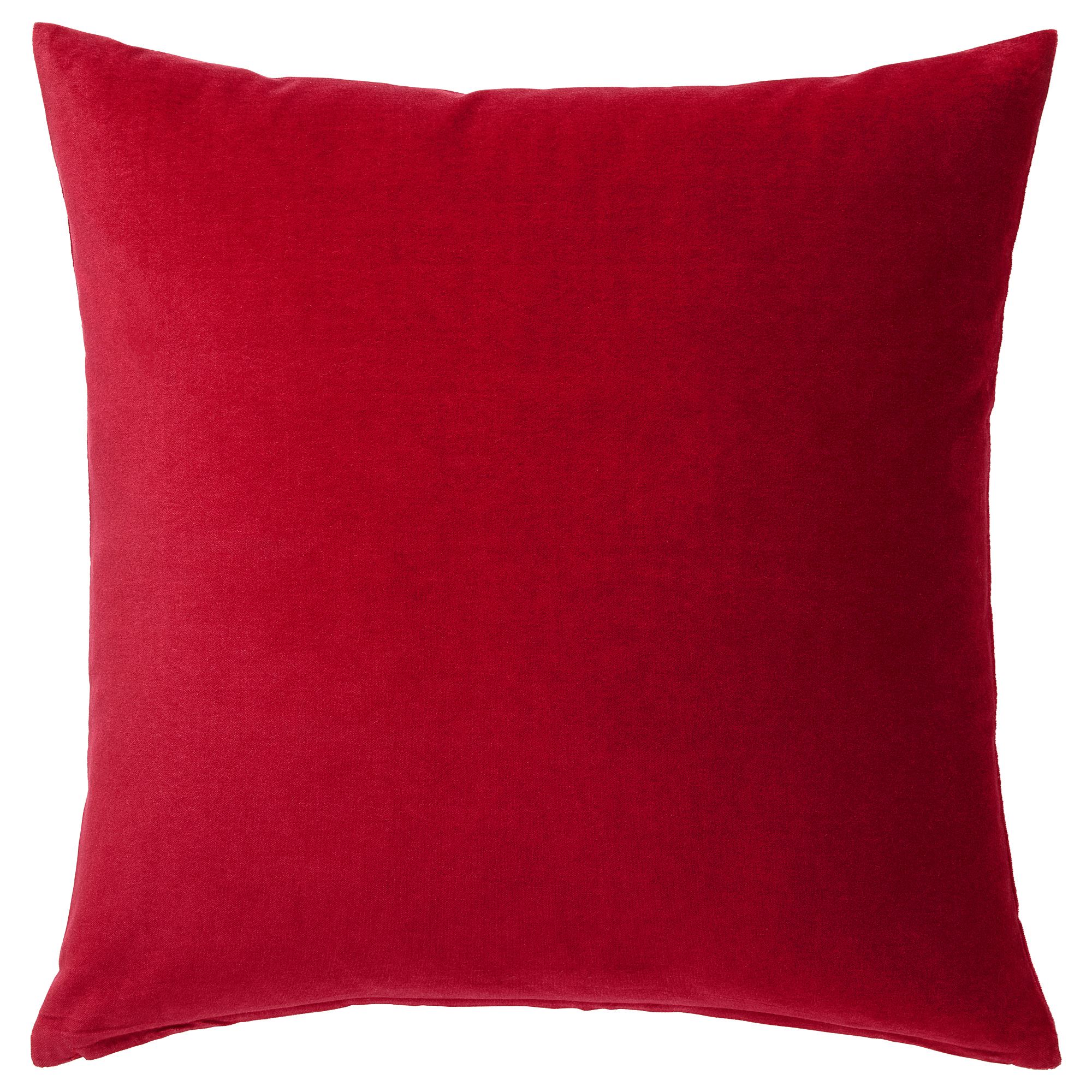 Чехол на подушку Ikea Sanela, красный цена и фото