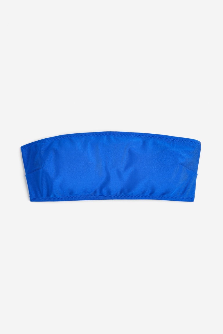 Мягкий топ бикини H&M, ярко-голубой